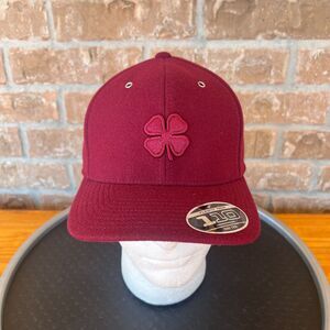 NWT Black Clover 3D Logo Adjustable Strap Flexfit Red Hat Cap Live Lucky